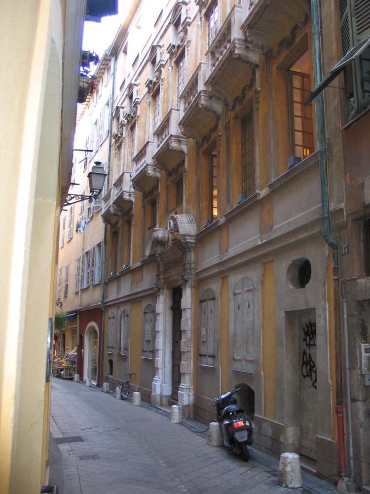 Facade of the Palais Lascaris in the old town of Nice